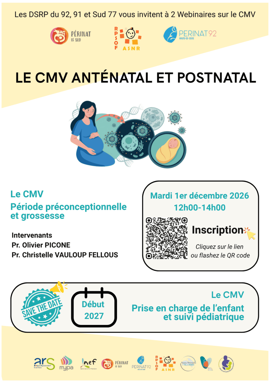 Webinaires CMV prénatal et prise en charge pédiatrique